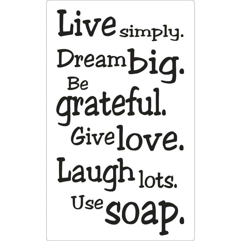 Labels GB: Live simply...