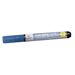 Textielmarker glitter dekkend d.blau