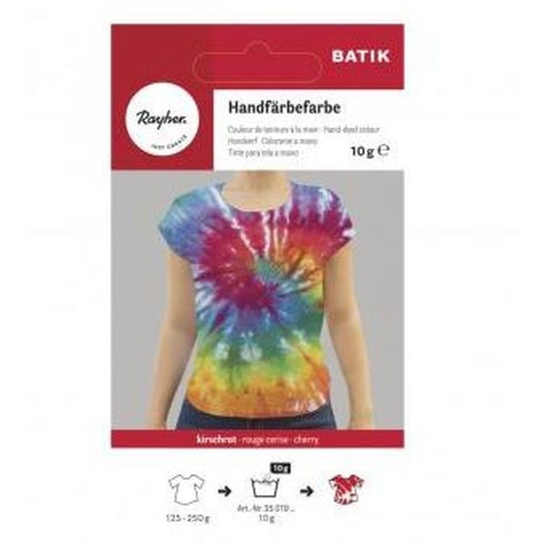 Batikverf  kersenrood