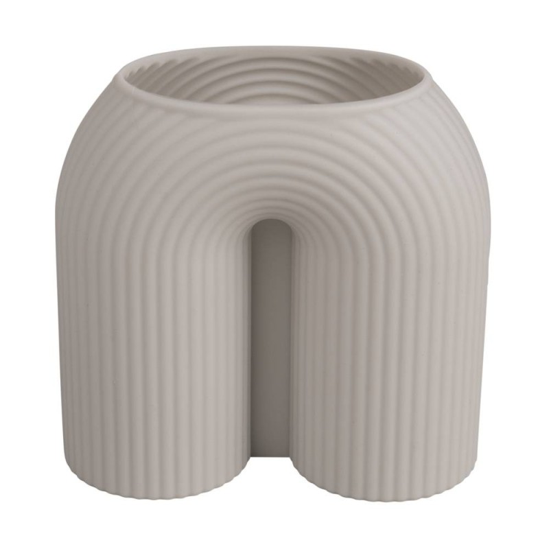 Silicone gietmal U-model kaars  geribbeld