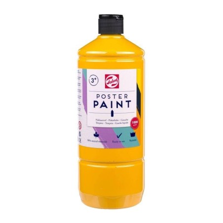 Talens PLAKKAATVERF 1L zonnengeel