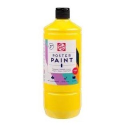 Talens PLAKKAATVERF 1L Primair geel