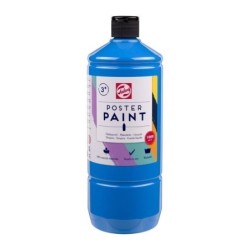 Talens PLAKKAATVERF 1L licht blauw