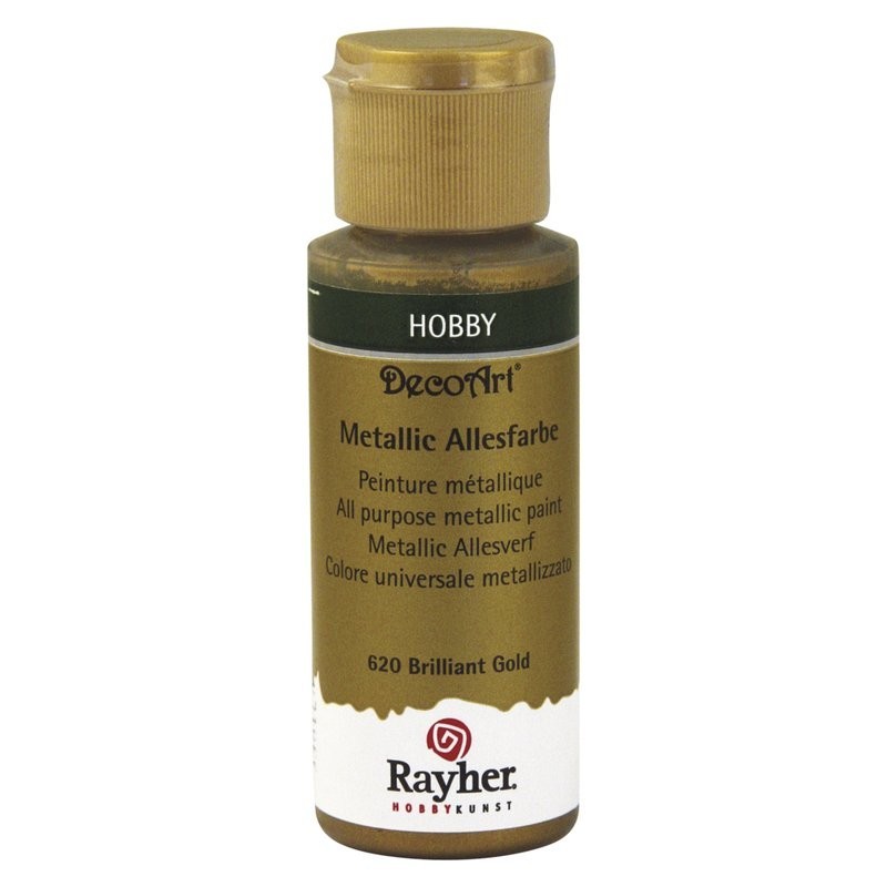 Metallic verf 59ml briliant goud 620