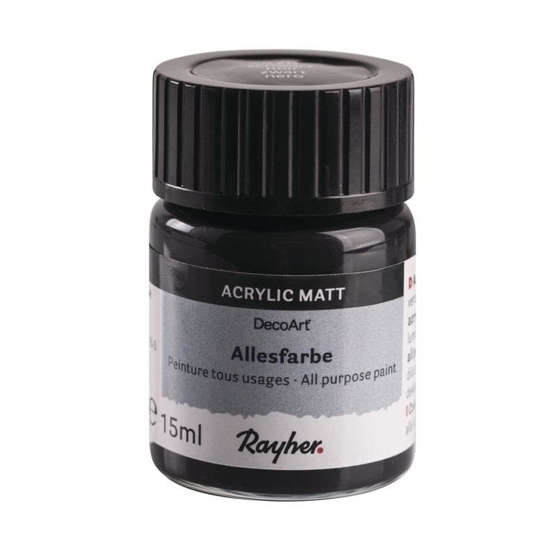 Allesverf acryl 15ml zwart       576