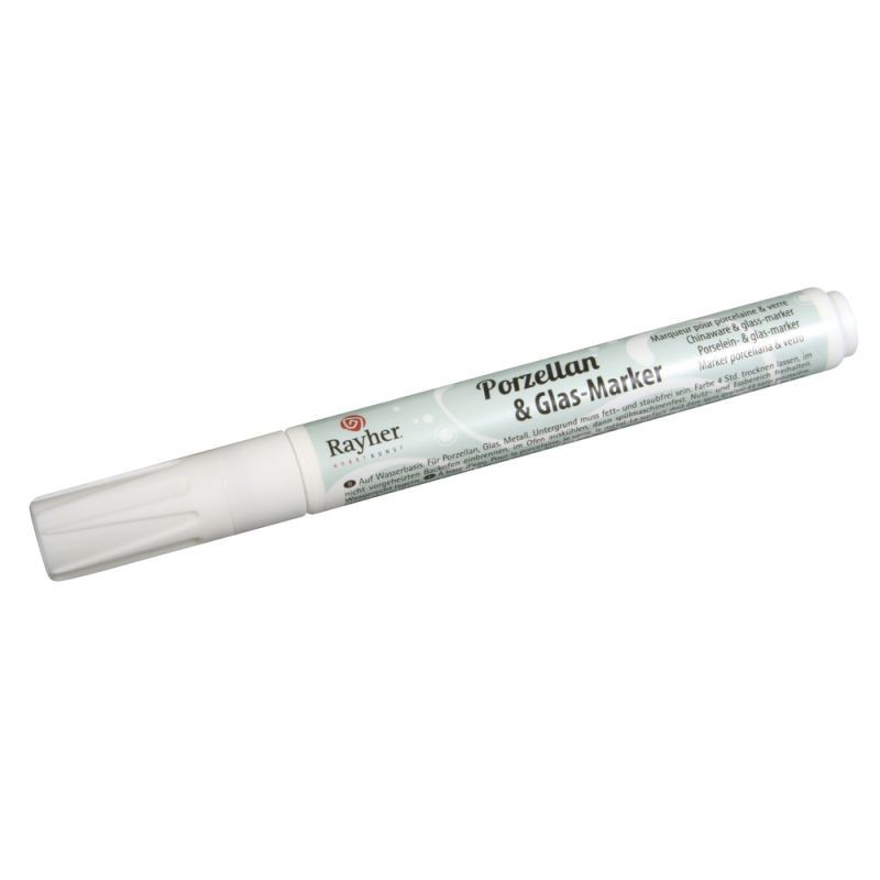 Porselein- & glas-marker  wit