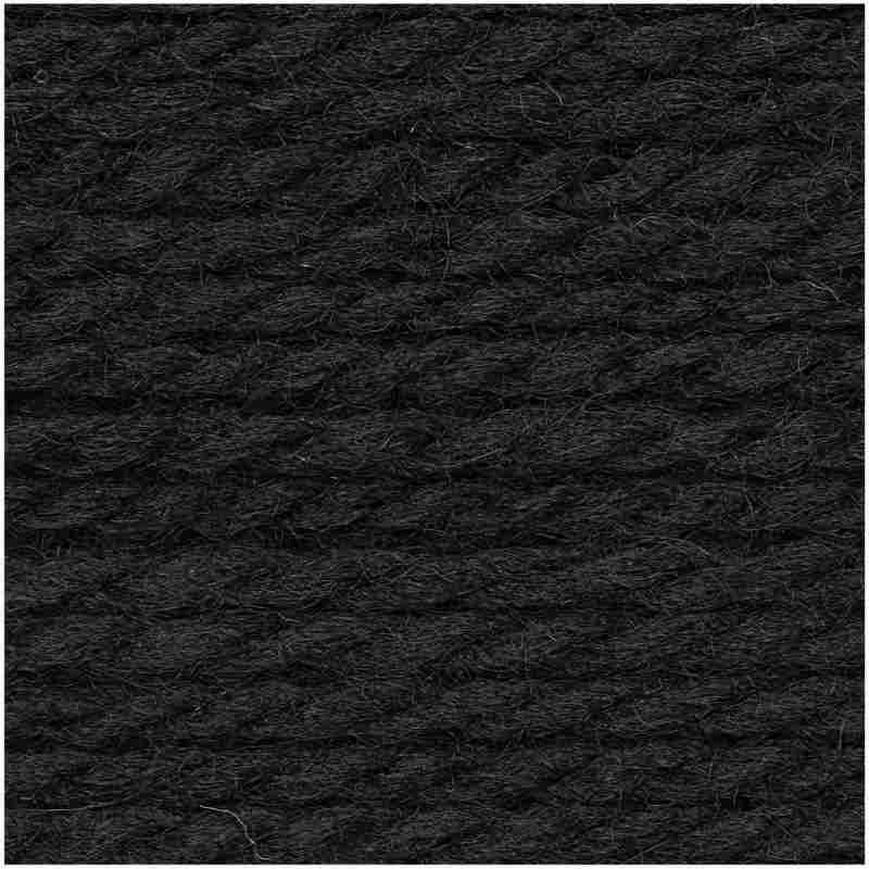 CREATIVE SOFT WOOL ARAN 018 NOIR 100 gr