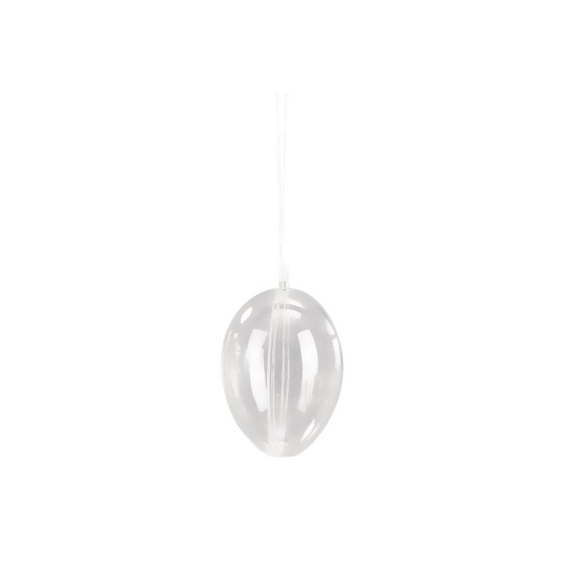 Plastiek 2-delig ei 10cm