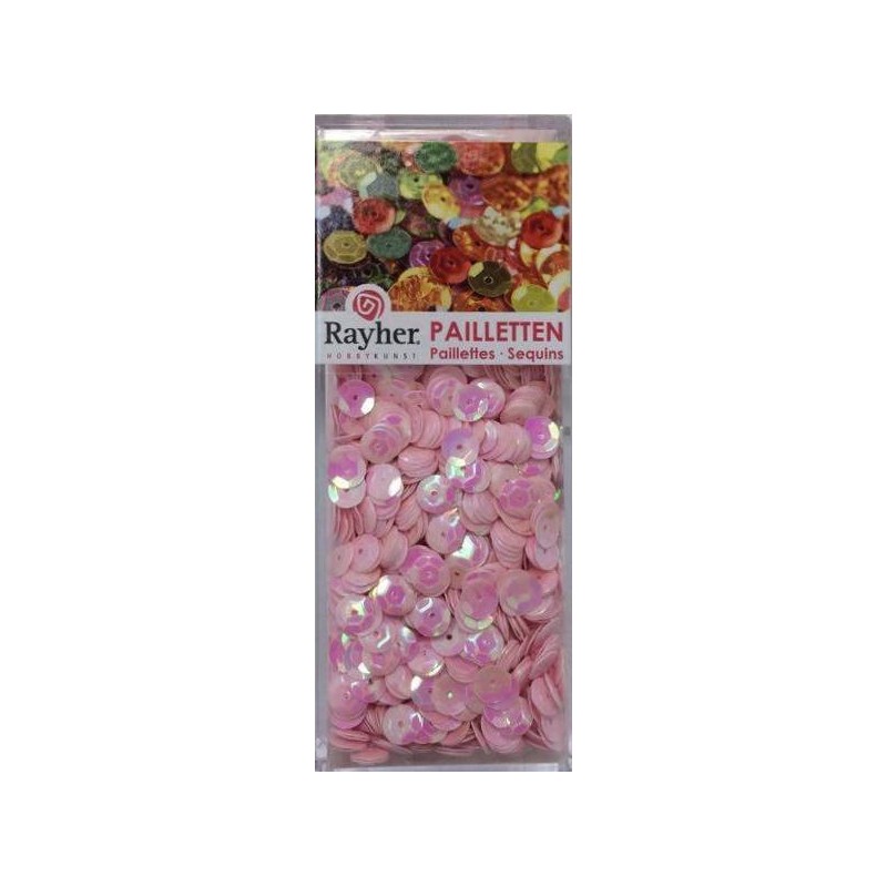 Cuvetten 6mm 4000st Iriserend roze