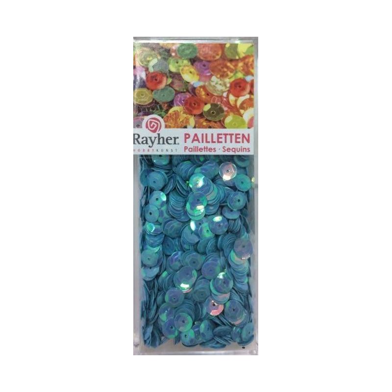 Cuvetten 6mm 4000st Iriserend blauw