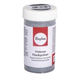 Viscose vlokken  lichtgrijs
