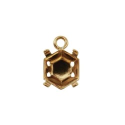 Setting for Jewel Mold Mini Hexagon B 8 x9 mm
