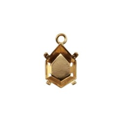 Setting for Jewel Mold Mini Hexagon F 9 x 13mm
