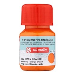 Verf voor Glas & Porselein Dekkend 30 ml Warm Oran