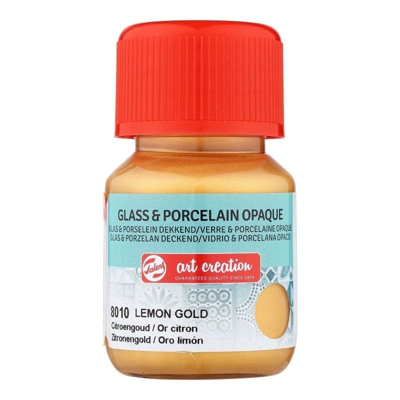 Verf voor Glas & Porselein Dekkend 30 ml Citroengo