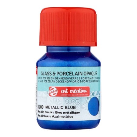 Verf voor glas & porselein Dekkend  30 ml Metallic
