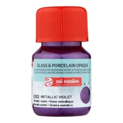 Verf voor glas & porselein Dekkend  30 ml Metallic