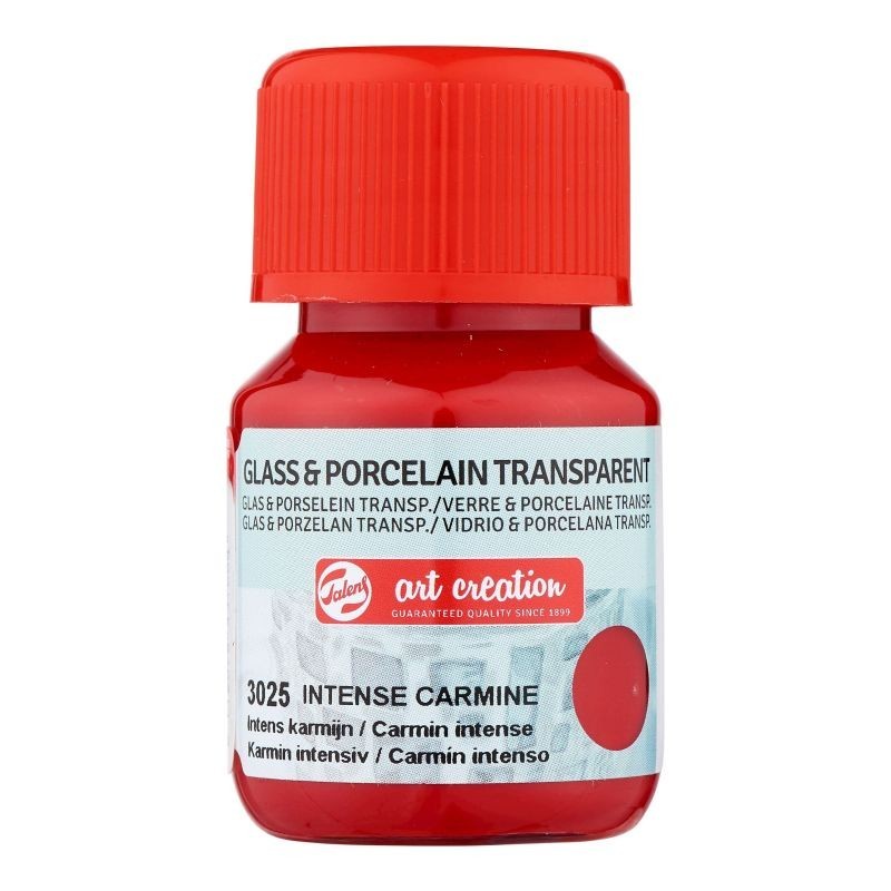 Verf voor glas & porselein Transparant  30 ml Inte
