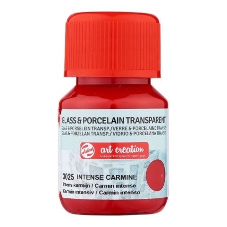 Verf voor glas & porselein Transparant  30 ml Inte