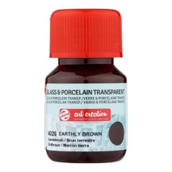 Verf voor glas & porselein Transparant  30 ml Aard