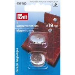 Magneetsluitingzilverkleur 19mm  1st