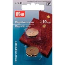 Magneetsluitinggoudkleur 19mm 2st