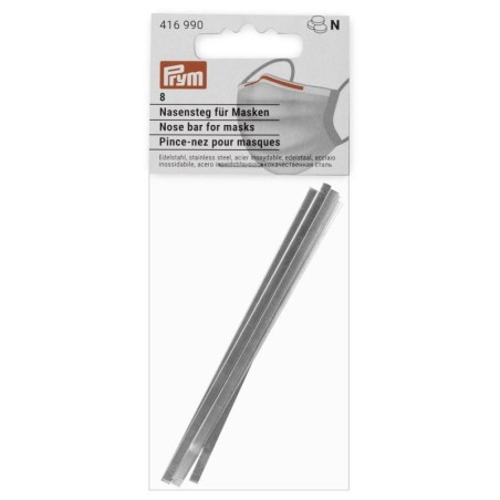 Prym neusbrug voor maskers 3x101mm zilver 8st.