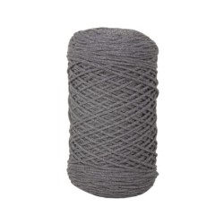 Braidy recycle garen, gevlochten, 2mm  steengrijs
