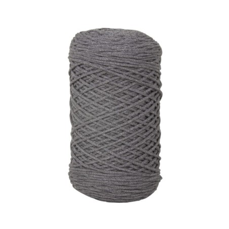Braidy recycle garen, gevlochten, 2mm  steengrijs
