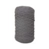 Braidy recycle garen, gevlochten, 2mm  steengrijs