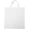 Shopping tas wit met hengsels 38 x 42 cm