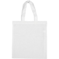 Tas wit korte hengsels 28 x 30 cm