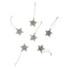 Kristalhanger ster, 2,8cm  zilver
