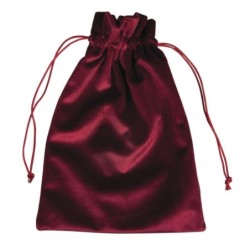 Fluwelen zakje bordeaux