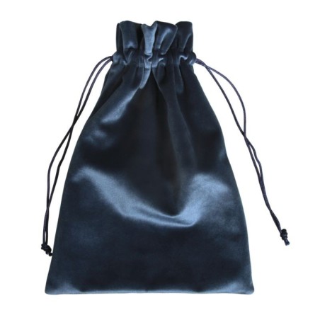 Fluwelen zakje middern. blauw