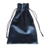 Fluwelen zakje middern. blauw