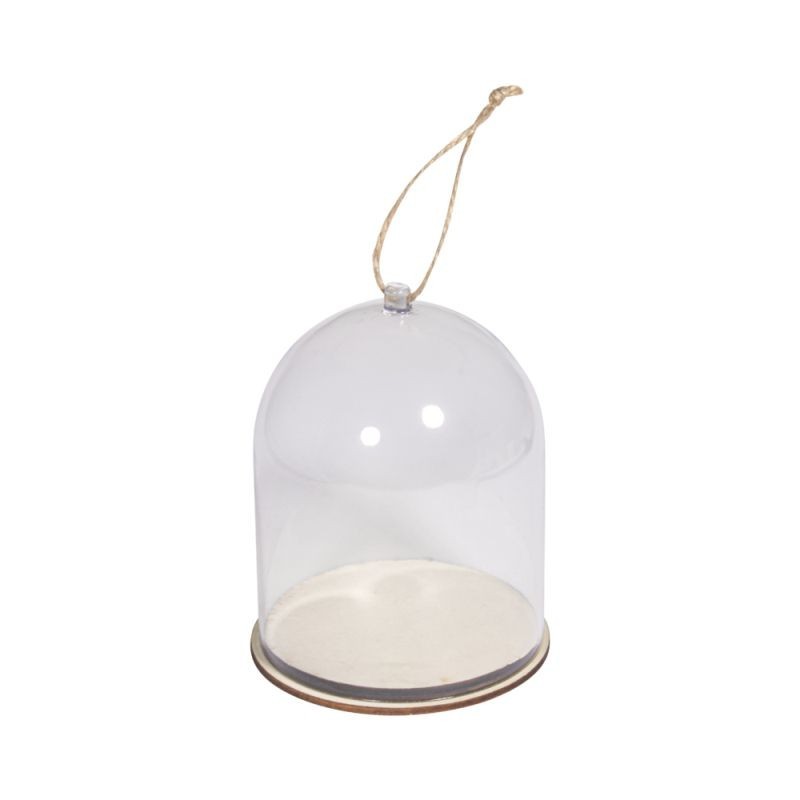 Kunststof stolp met sokkel 9 cm diam