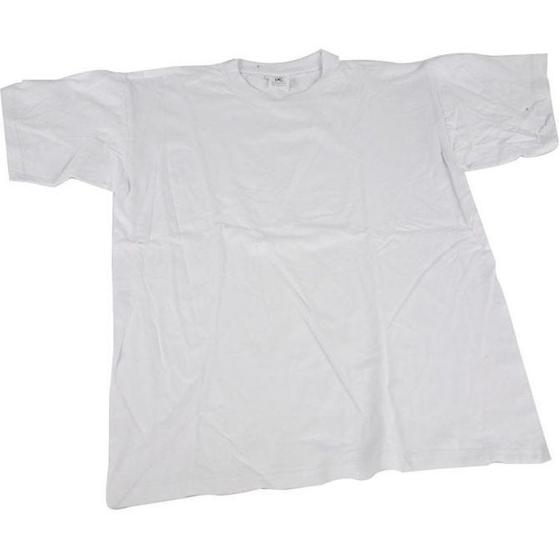 T-shirt wit M 52 cm breed ronde hals