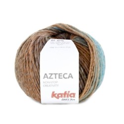 AZTECA 7889 zalm-bruin-turquoise 100 gr