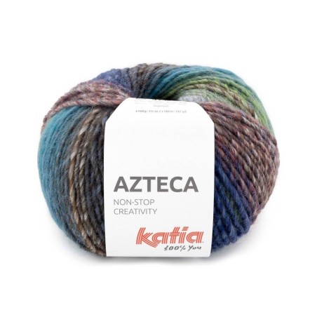 AZTECA 7895 Blauw-groen-rood tinten 100 gr