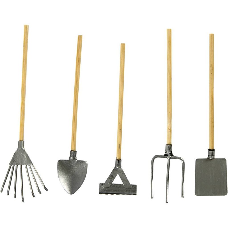 Tuingereedschap, L: 11 cm, 5 stuk/ 1 doos