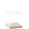 Stolp vierkantig plexi  small / Cloche de ccorati