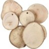 Houten schijven met gat diam 5-7 cm, 4 mm dik