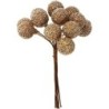 Kunst bessen, d: 15 mm, goud, 12stuks