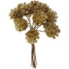 Kunst denneappels, d: 20 mm, goud, 12stuks