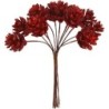 Kunst denneappels, d: 20 mm, kerstrood, 12stuks