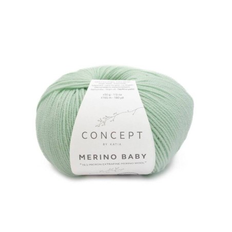 MERINO BABY 156 baby-groen      50gr.