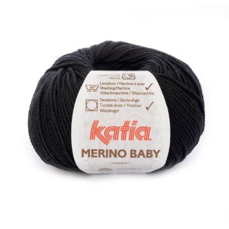 MERINO BABY 2 zwart               50gr.