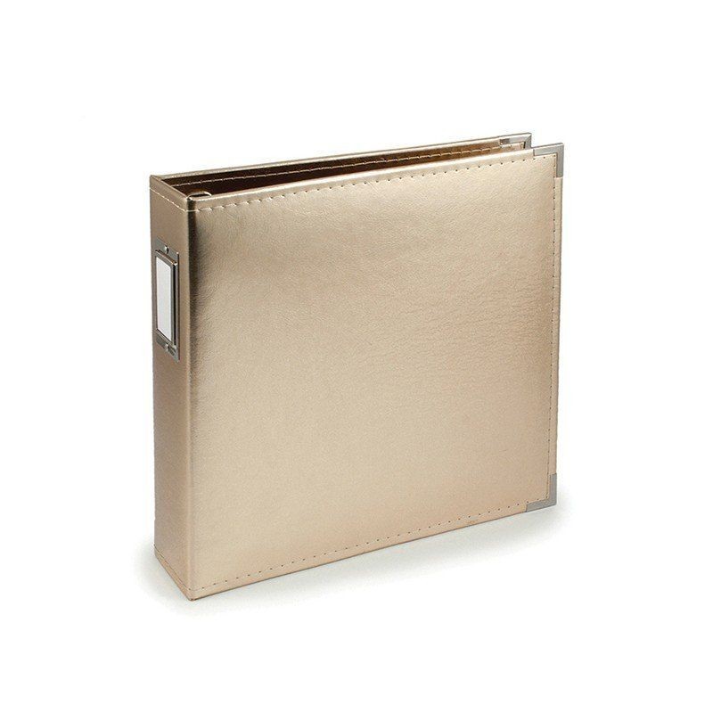 ALBUM GOLD -LEATHER 3RING