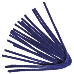 Chenilledr 50cm 9mm 10st d'blauw  10
